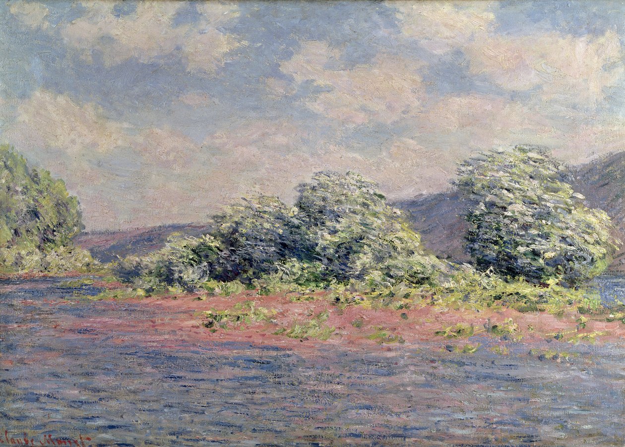 O Sena em Port-Villez, c.1890 de Claude Monet