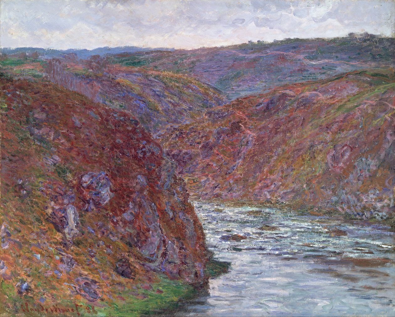 Vale do Creuse (dia cinzento) de Claude Monet