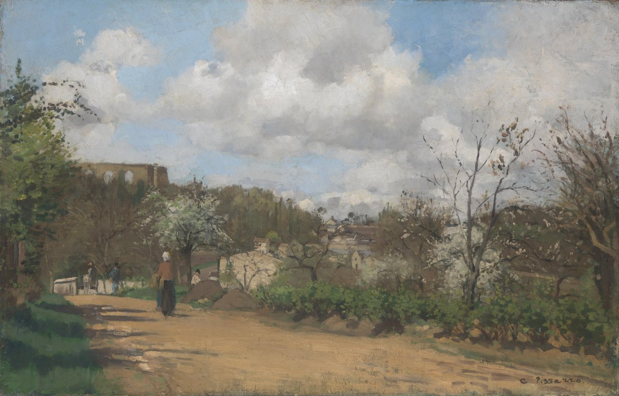 Vista de Louveciennes de Claude Monet