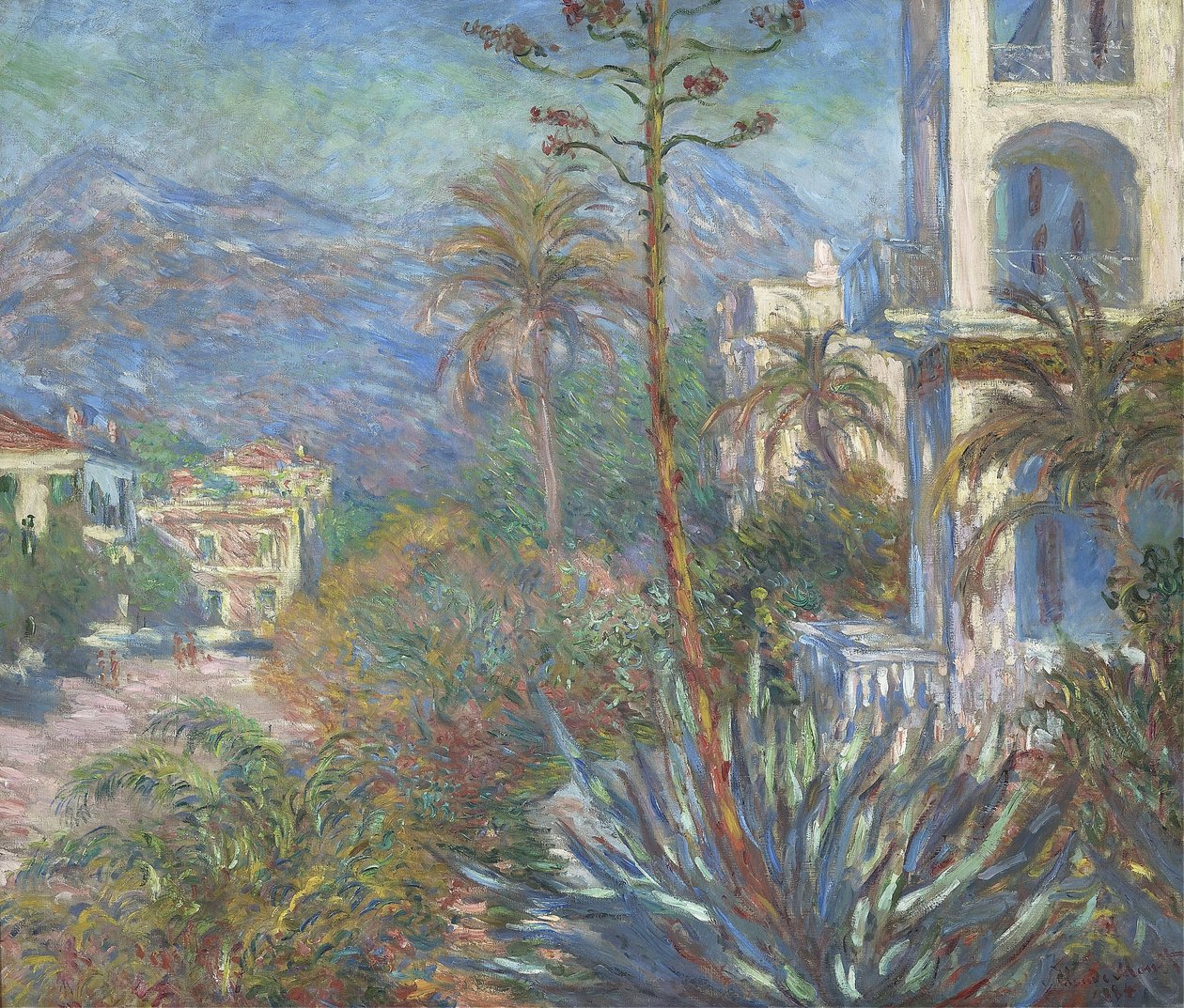 Villas em Bordighera, 1884 de Claude Monet