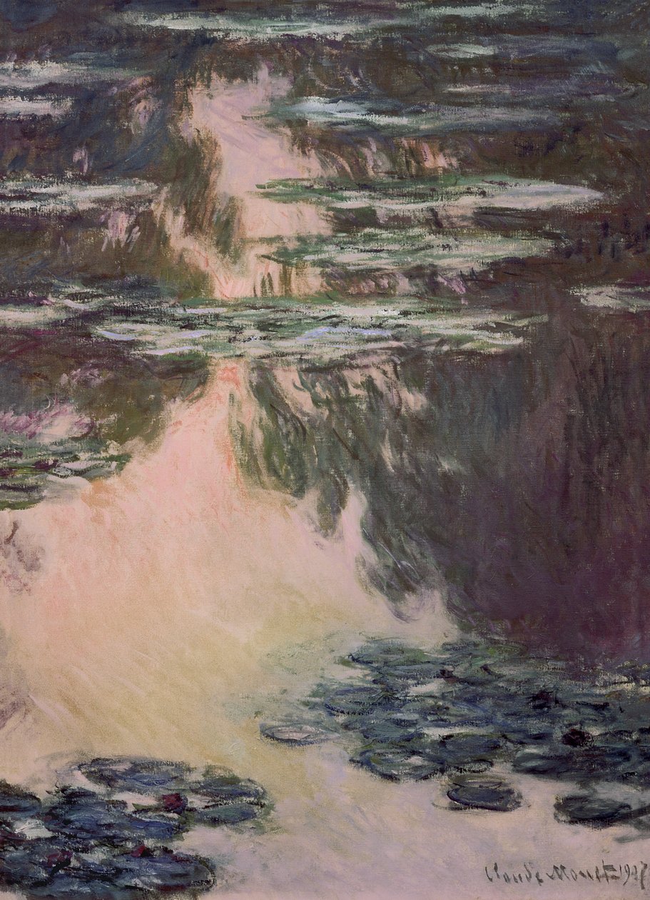Nenúfares com salgueiros, 1907 de Claude Monet