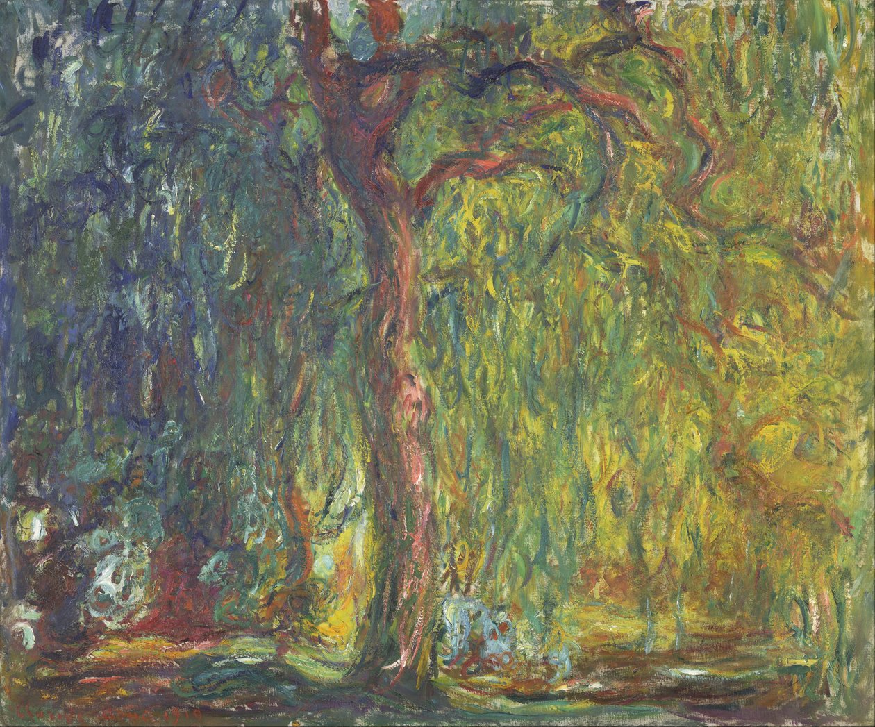 Salgueiro-chorão de Claude Monet