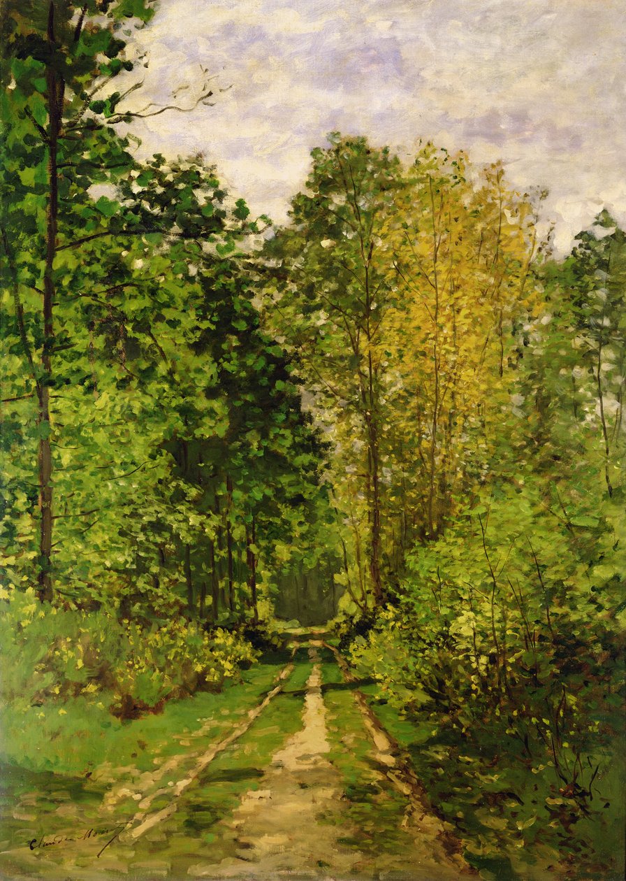 Caminho arborizado, 1865 de Claude Monet