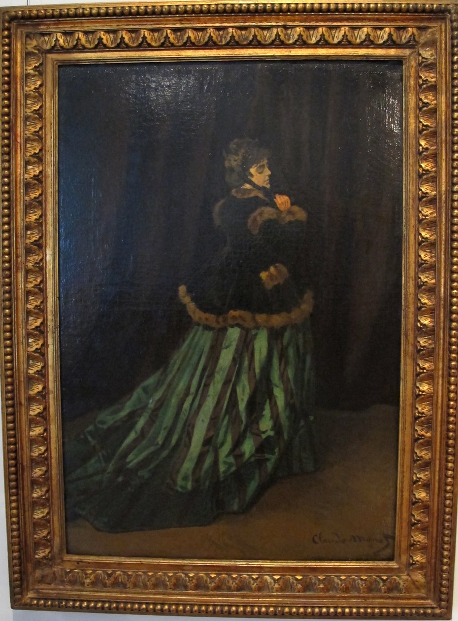 vestido verde camille de Claude Monet