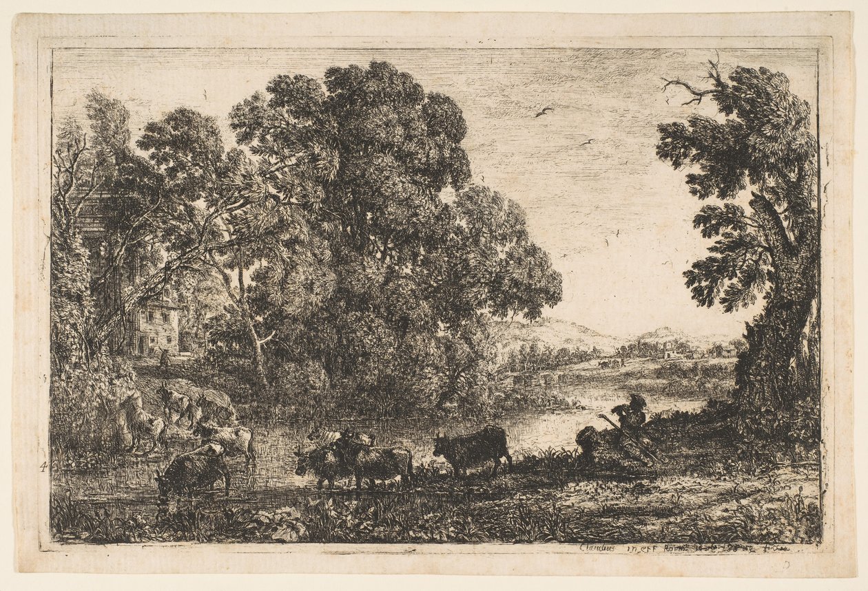 O vaqueiro, 1636. de Claude Lorrain