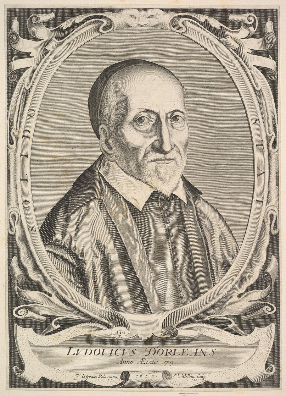 Retrato de Louis d&39;Orléans, 1622. de Claude Mellan