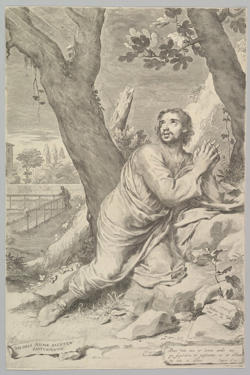 Santo Agostinho, 1660. de Claude Mellan