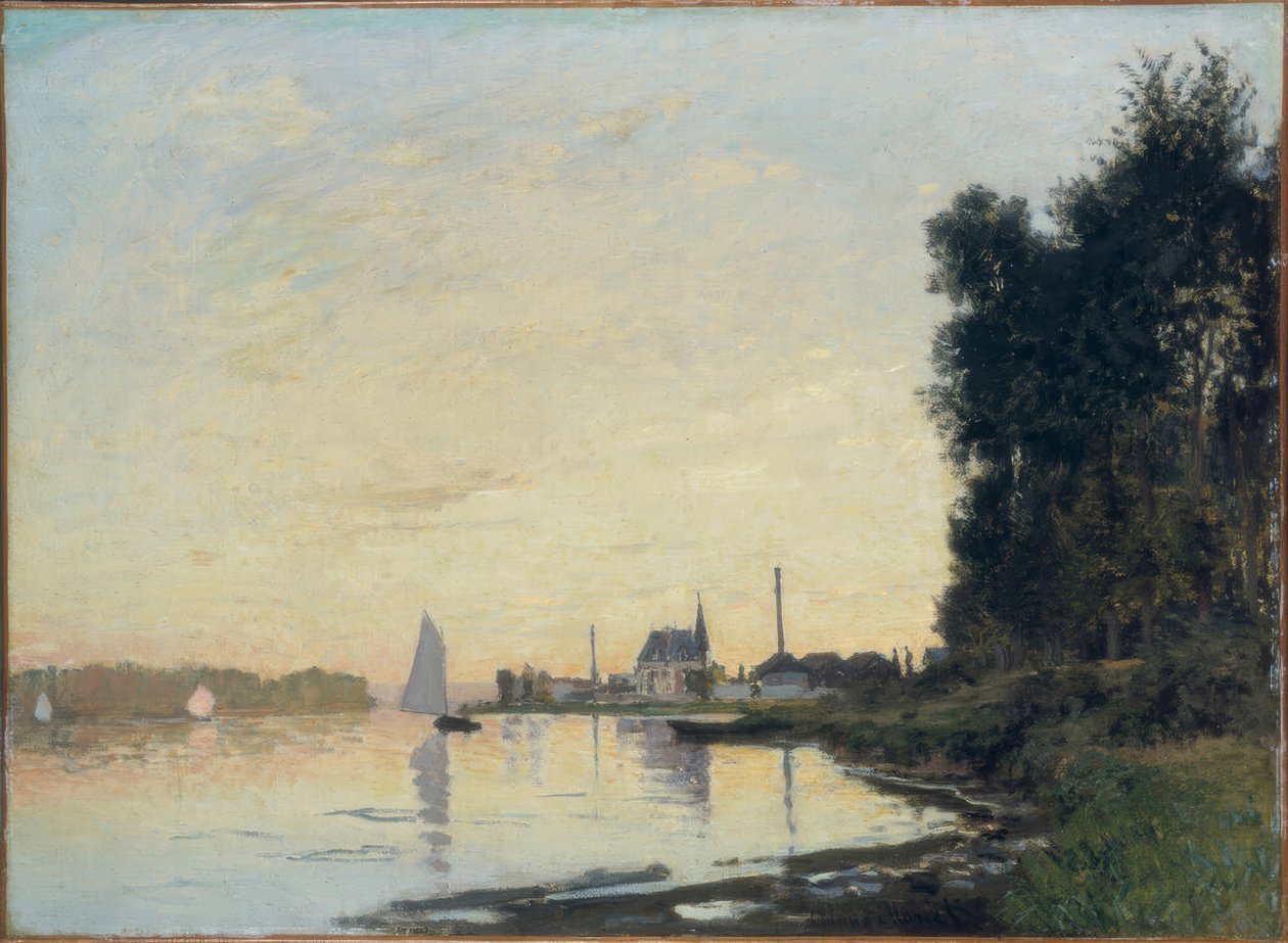 Argenteuil, fim de tarde de Claude Monet