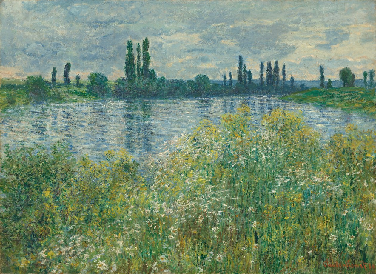 Margens do Sena, Vétheuil, 1880. de Claude Monet