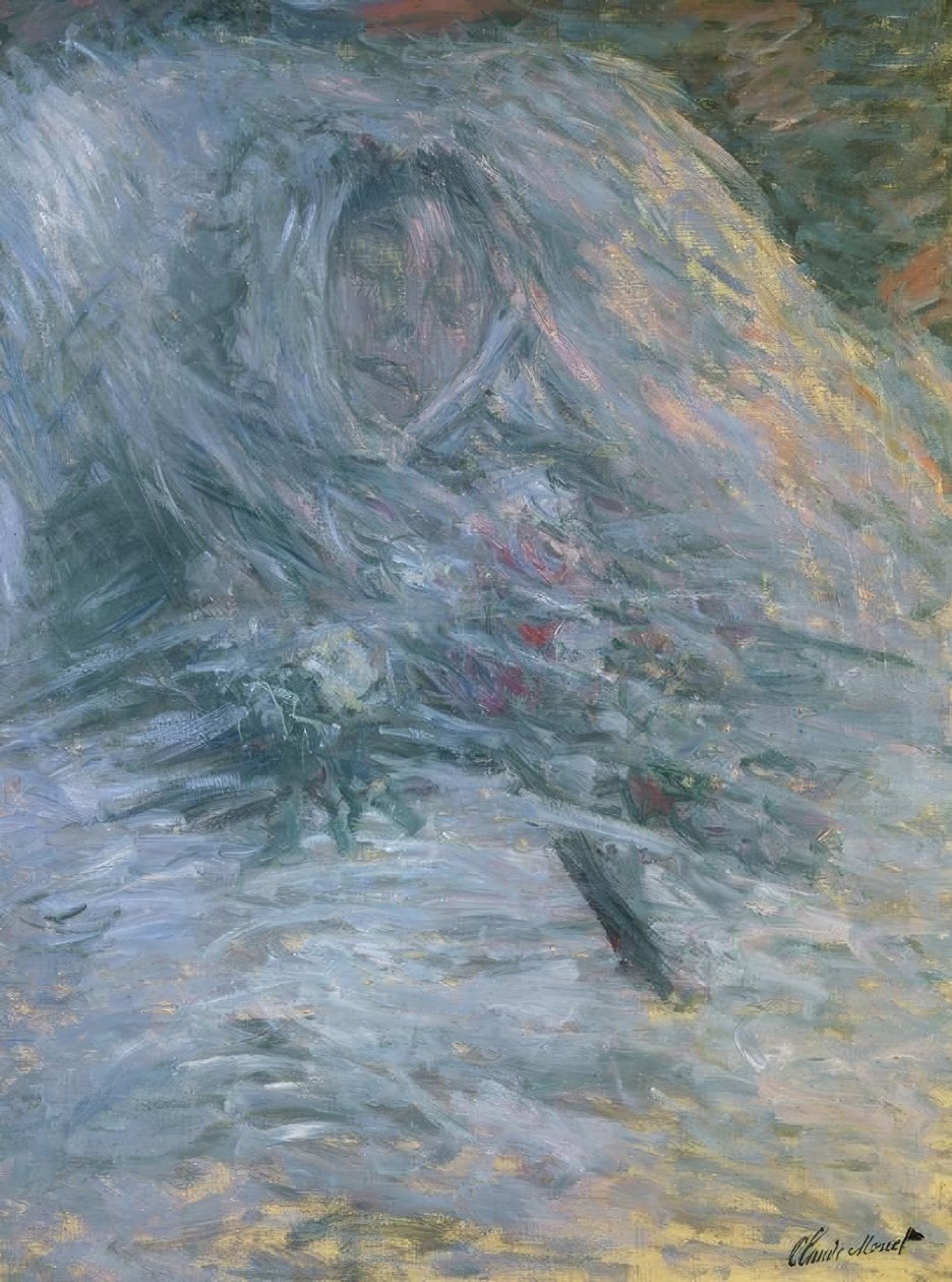 Camille em seu leito de morte de Claude Monet