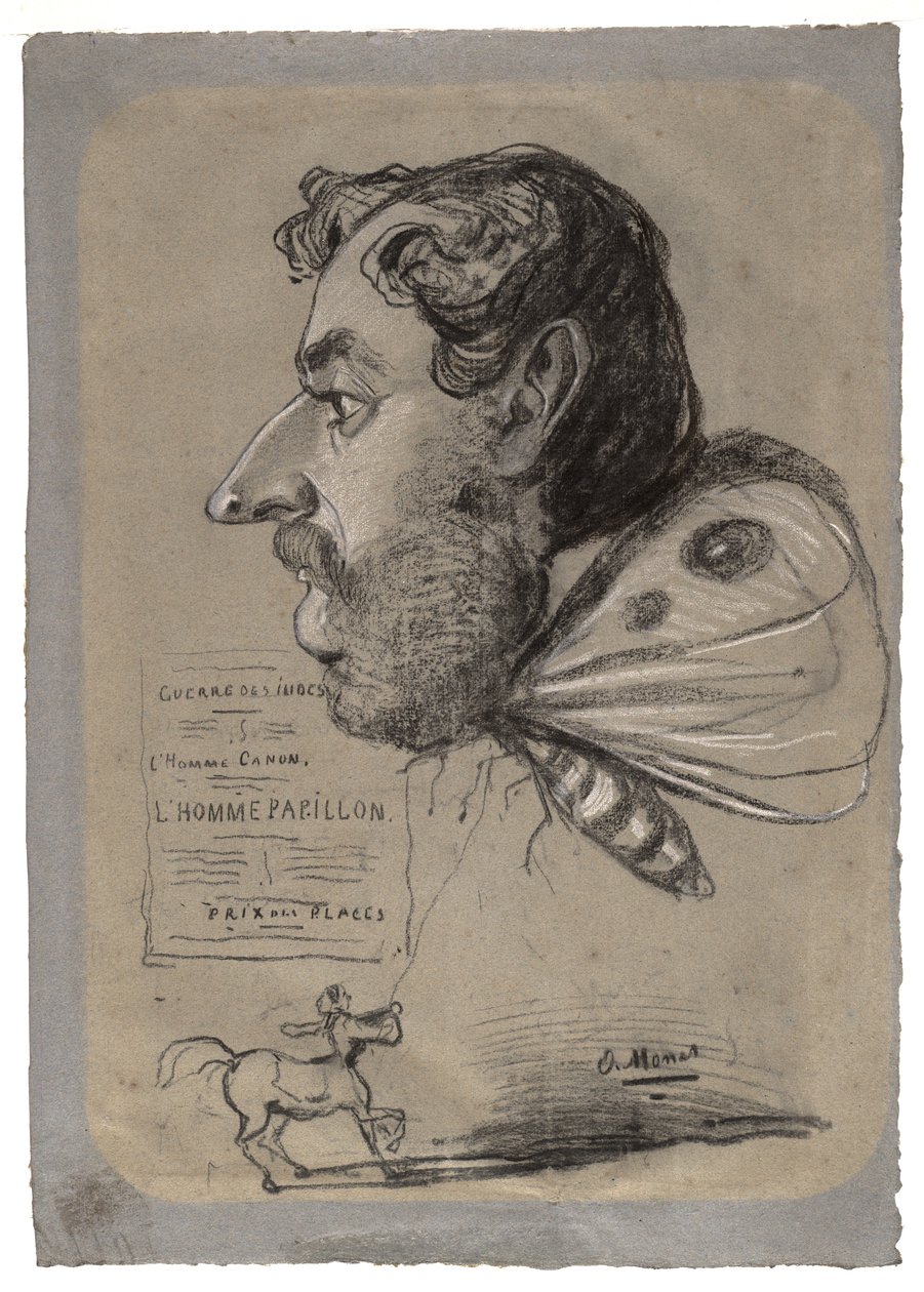 Caricatura de Jules Didier de Claude Monet