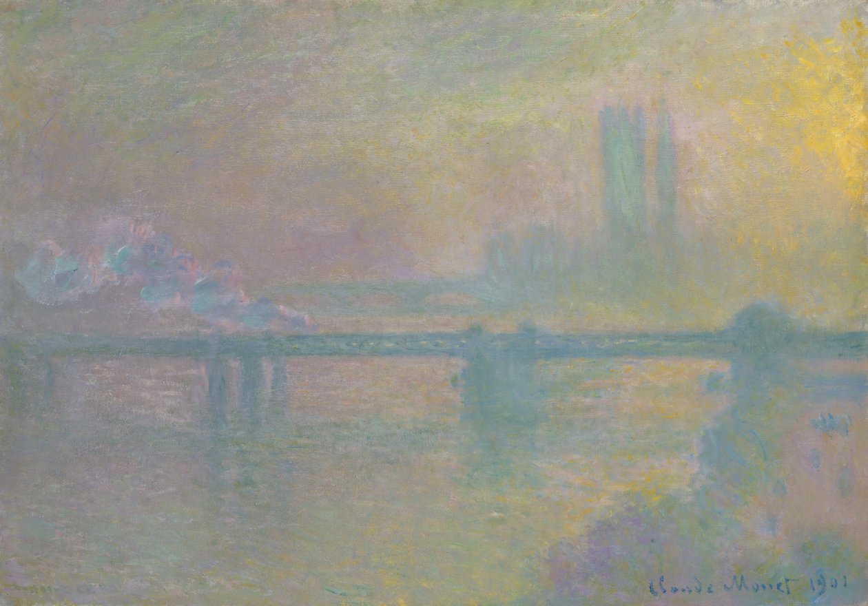 Ponte de Charing Cross, Londres de Claude Monet
