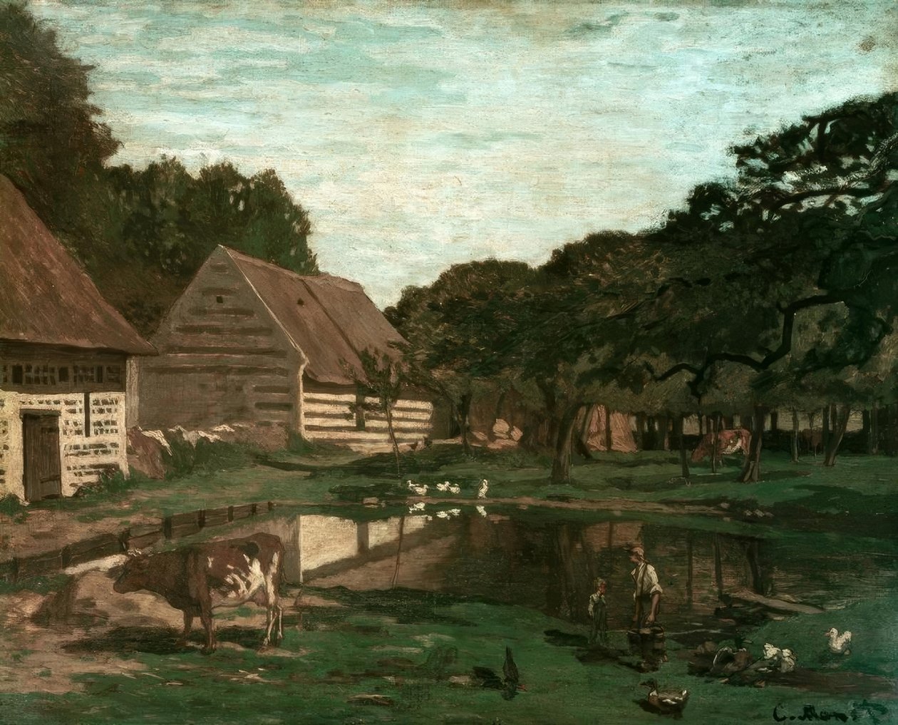 Fazenda na Normandia de Claude Monet