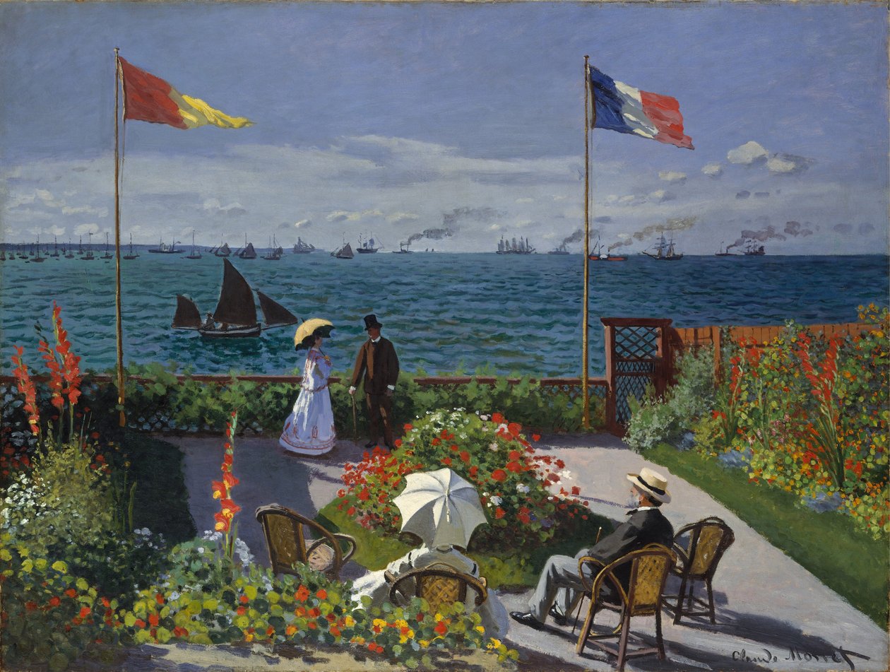 Jardim em Sainte-Adresse de Claude Monet