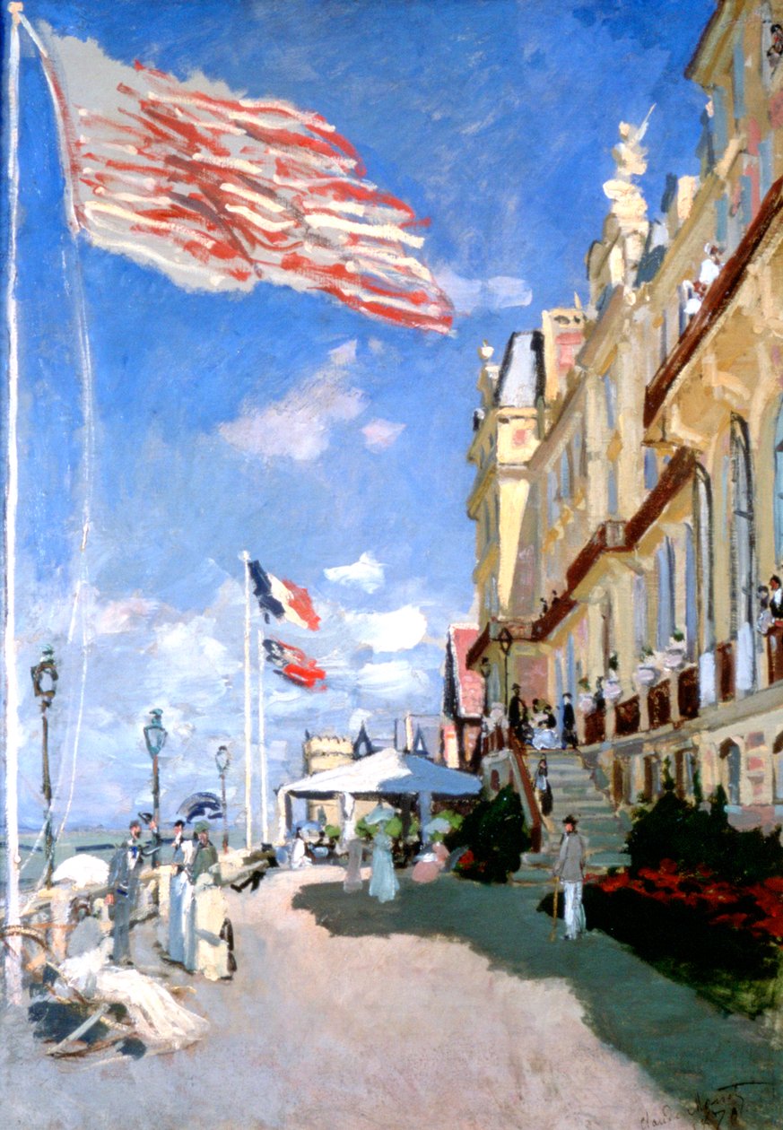 Hotel des Roches Noires, Trouville, 1870 de Claude Monet