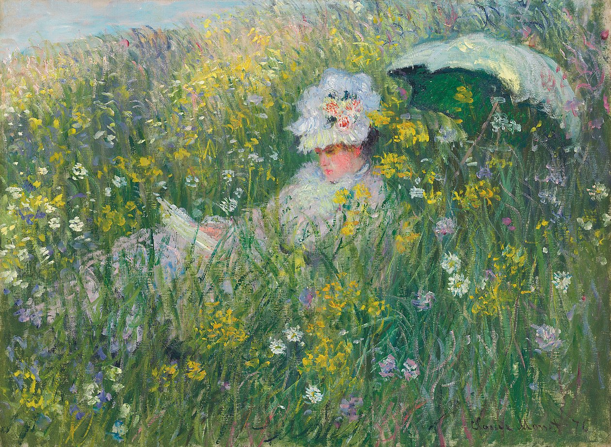 No campo; Na Pradaria, 1876 de Claude Monet