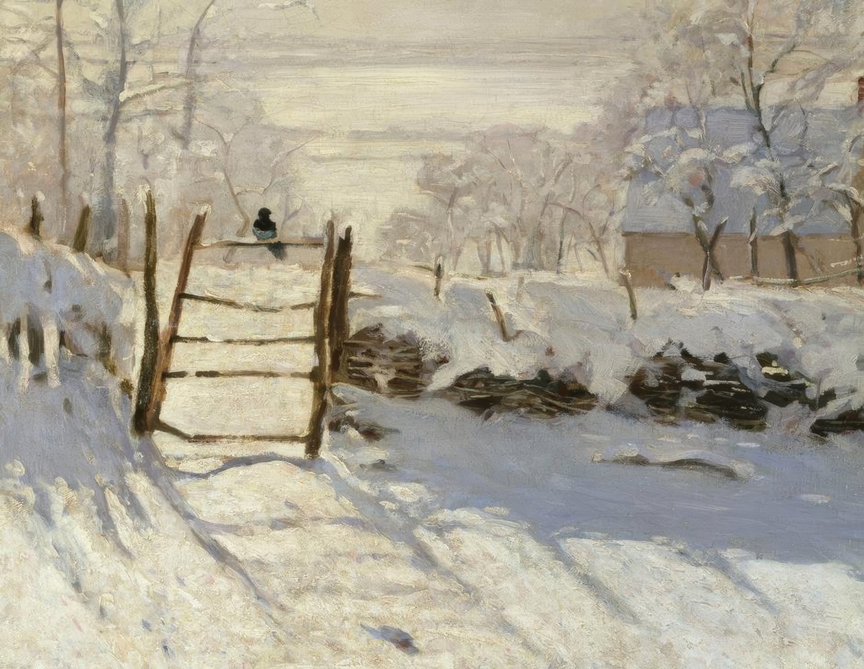 La pie (A pega) de Claude Monet