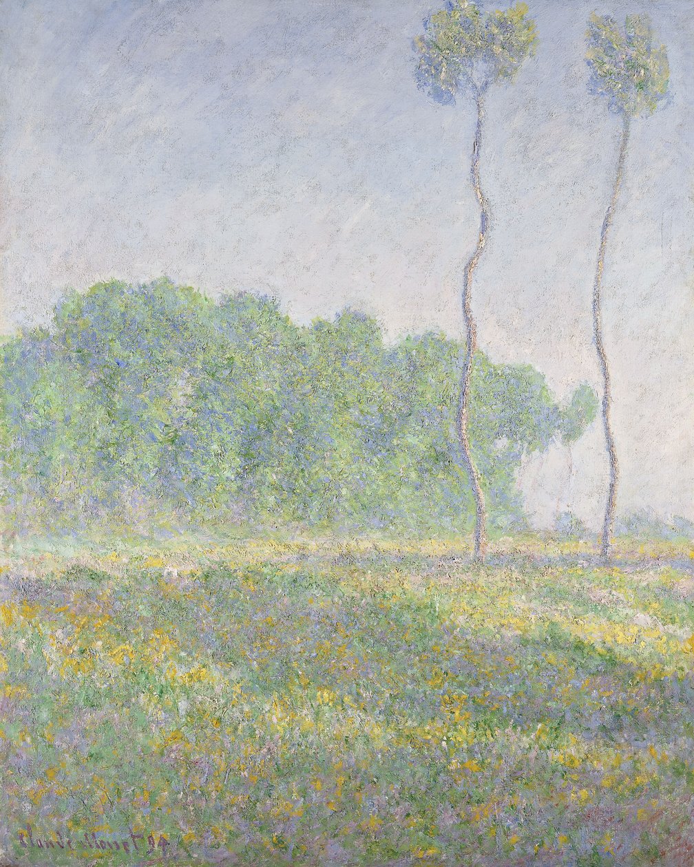 Paisagem na primavera de Claude Monet
