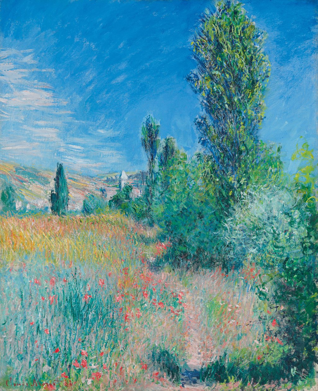 Paisagem na ilha de Saint-Martin, 1881. de Claude Monet