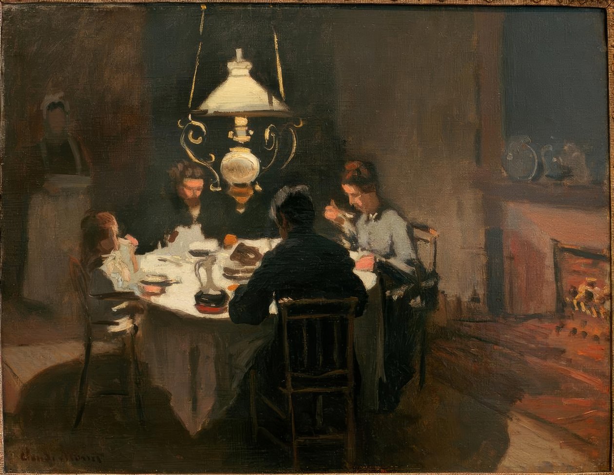 Le Dîner (o jantar) de Claude Monet