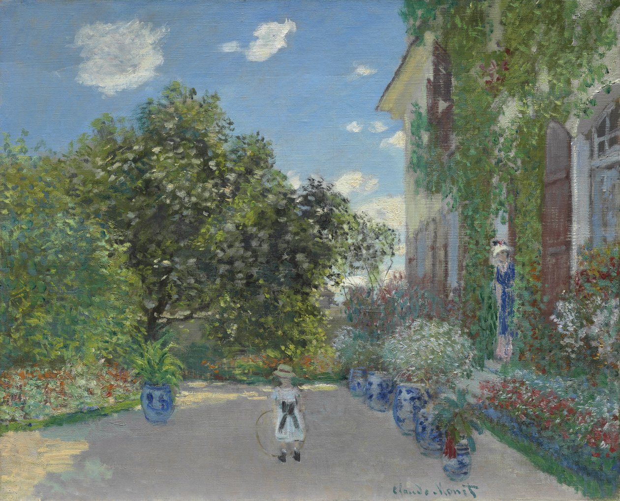 A casa do artista em Argenteuil, 1873 de Claude Monet