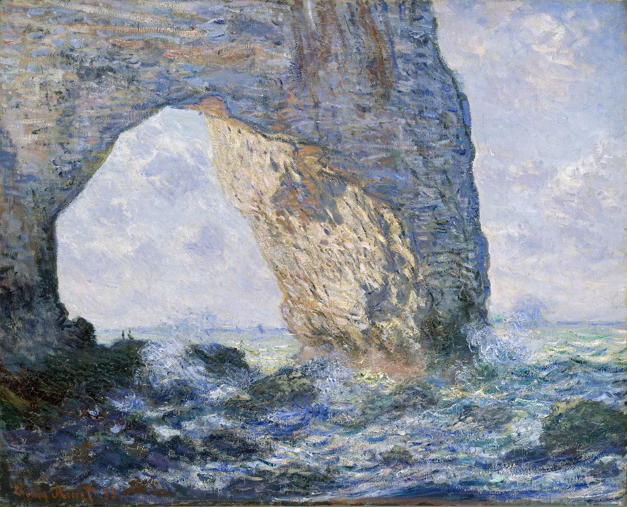 O Manneporte (Étretat), 1883 de Claude Monet
