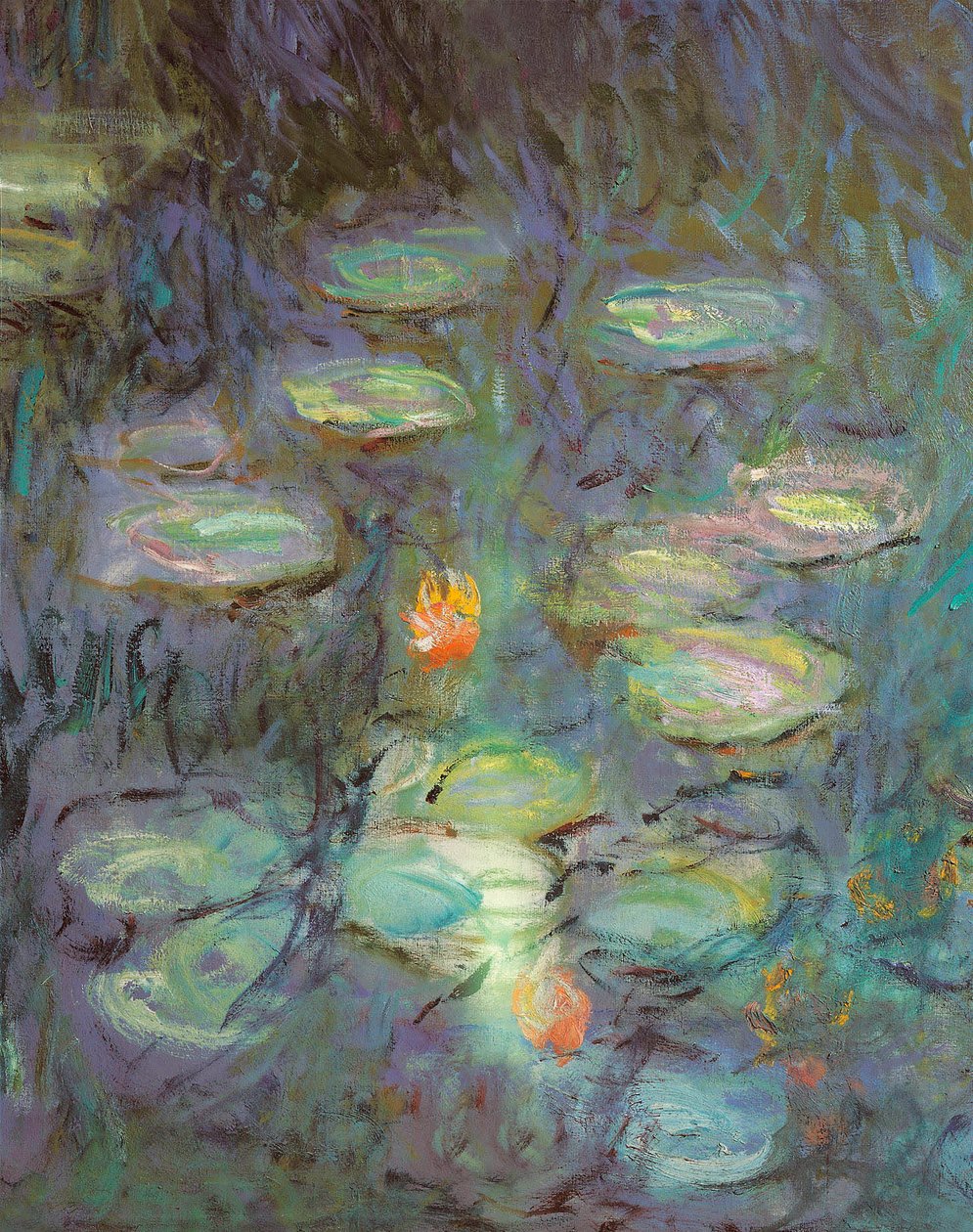 As Ninfeias: Manhã (detalhe) de Claude Monet
