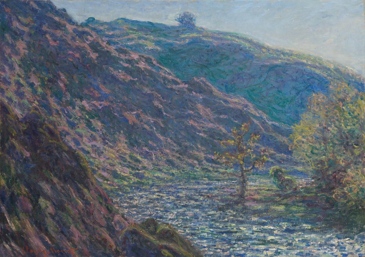 O Rio Petite Creuse, 1889. de Claude Monet