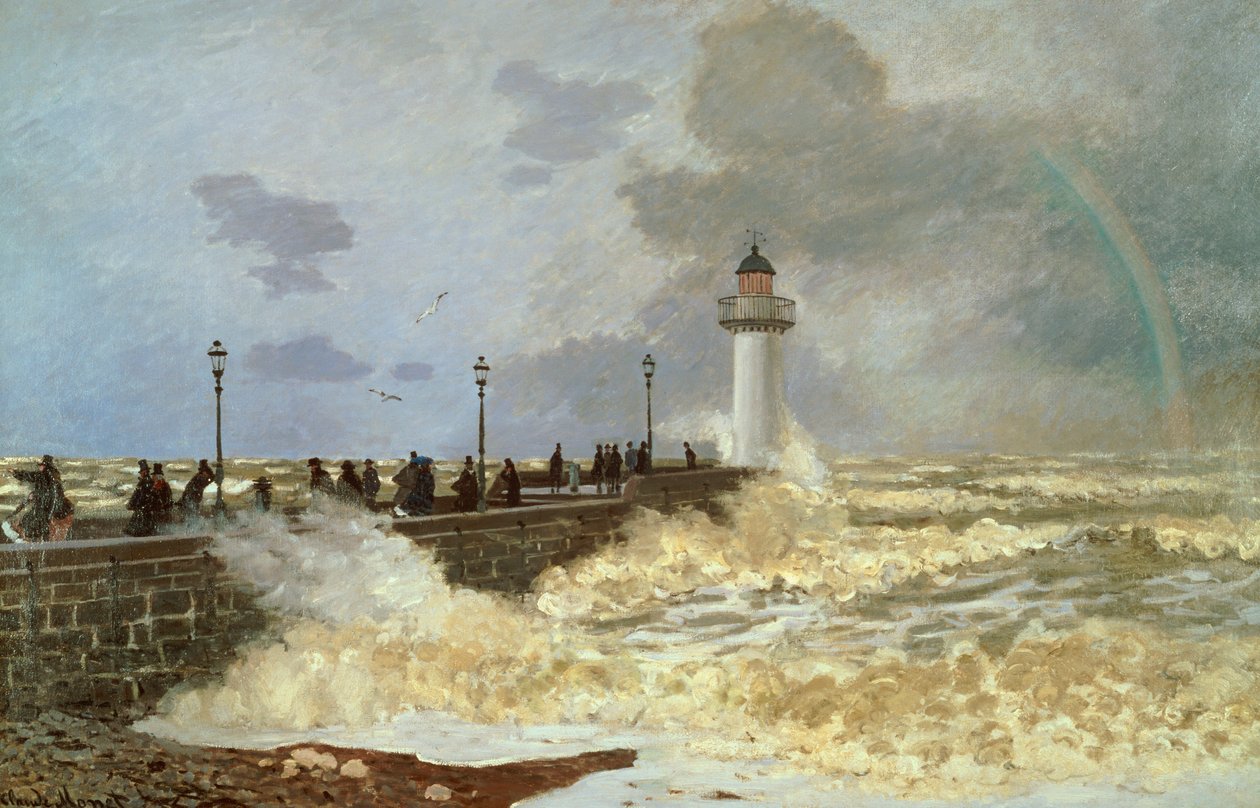 O cais de Le Havre, 1868 de Claude Monet