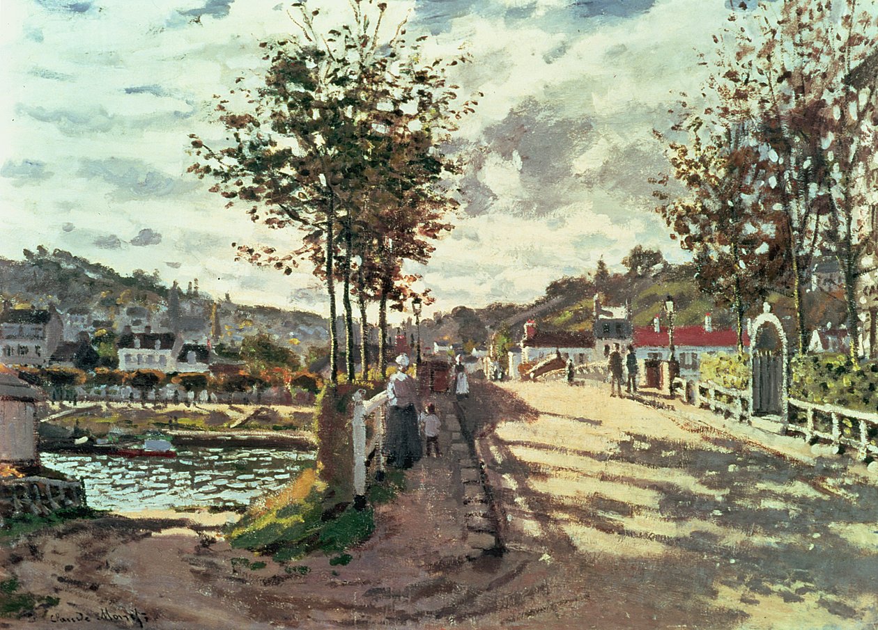 O Sena em Bougival de Claude Monet