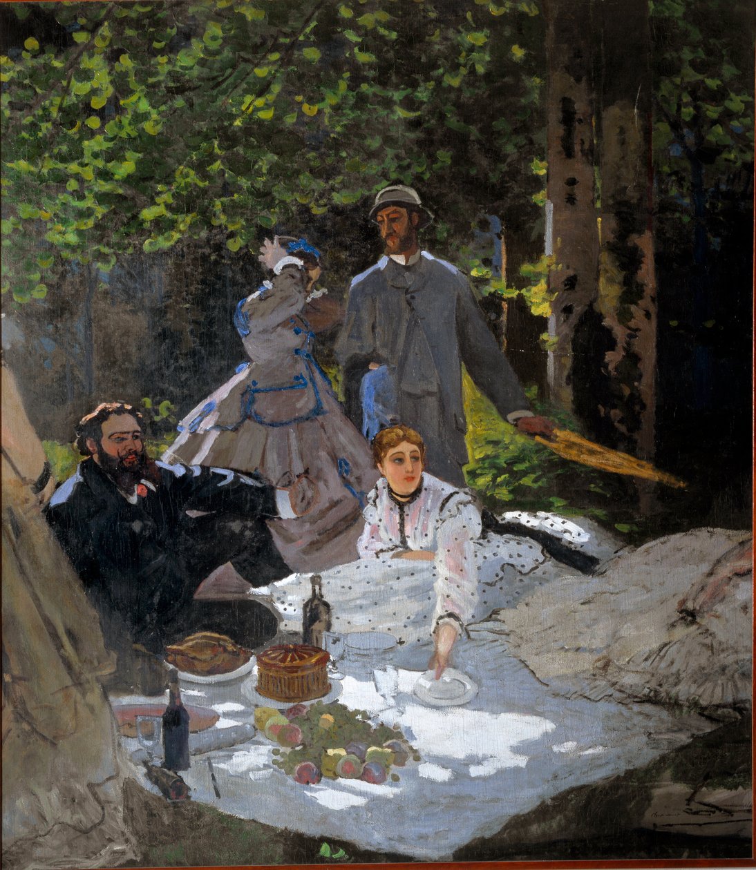 O café da manhã na grama de Claude Monet