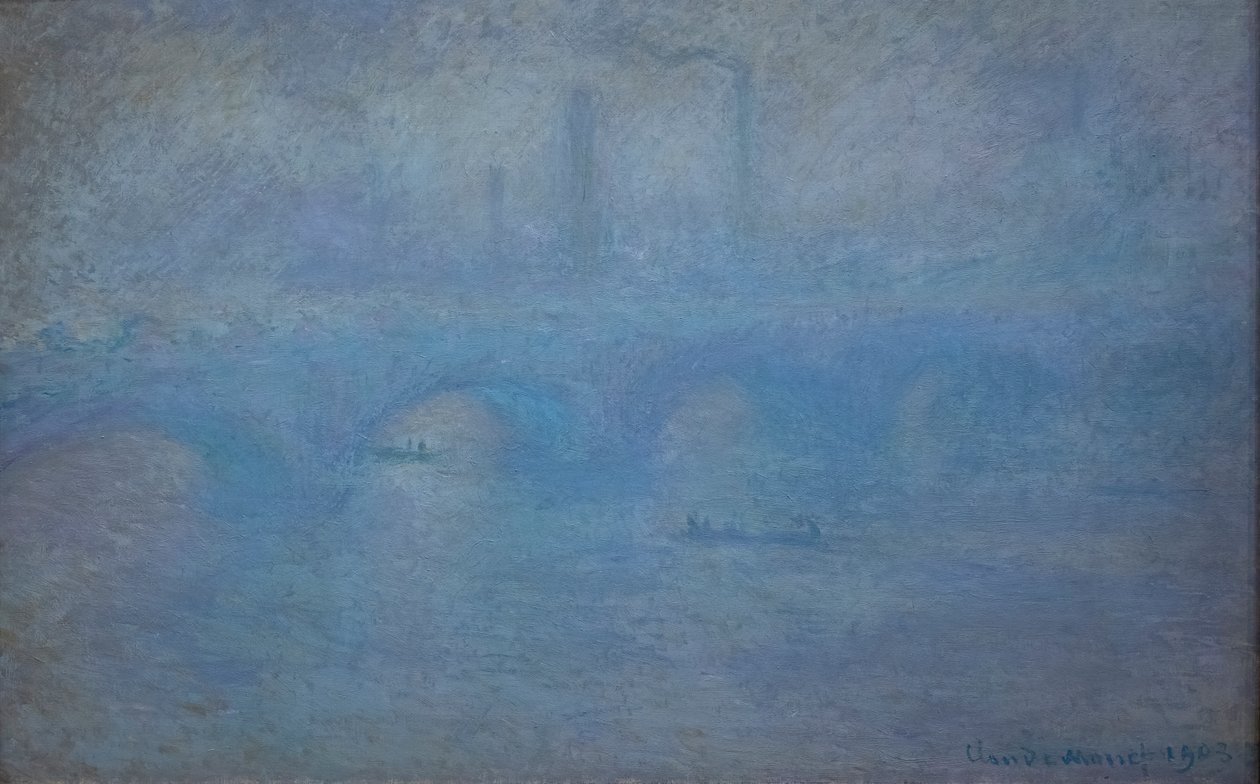 Ponte Waterloo. Efeito da Névoa de Claude Monet