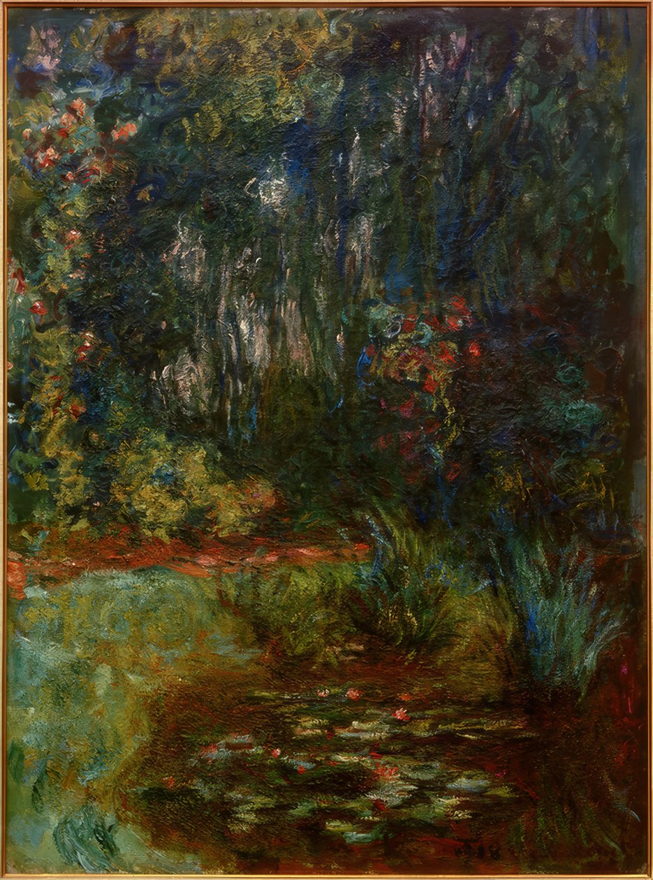 Ângulo da bacia dos nenúfares, 1918 de Claude Monet