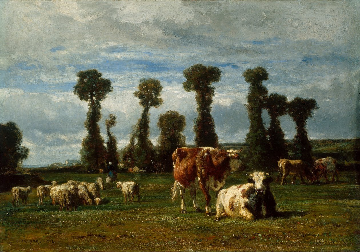 Pasto na Normandia de Constant Troyon