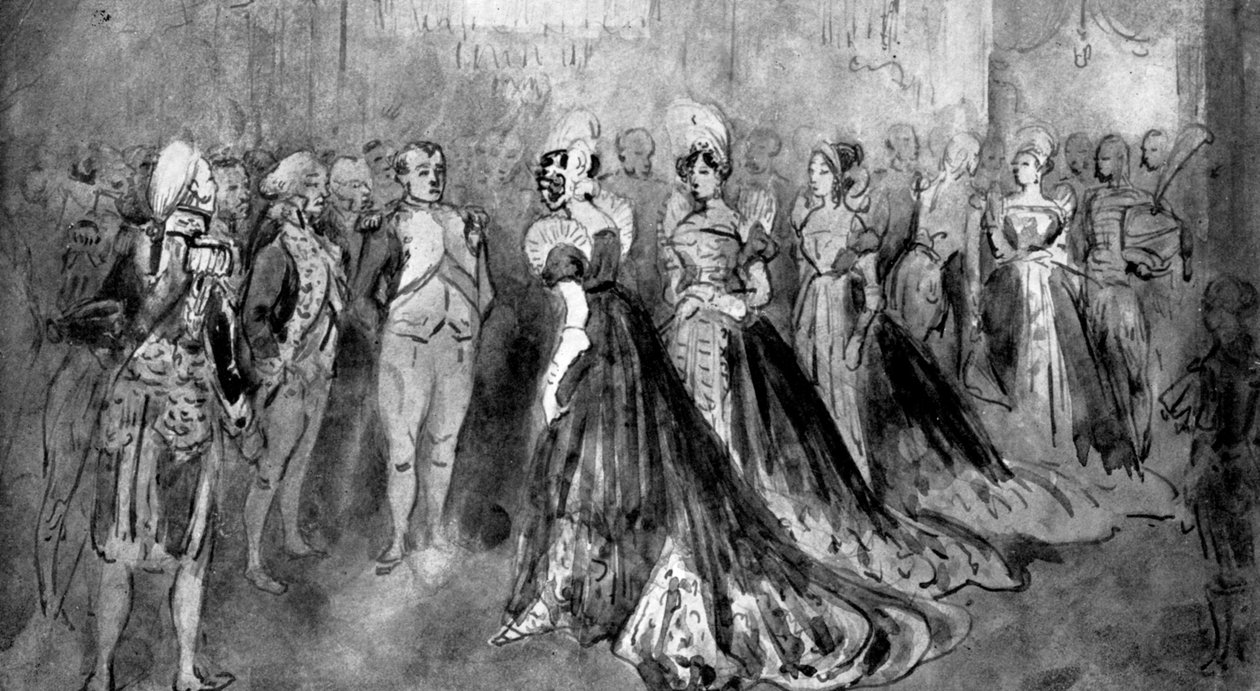 Na corte de Napoleão, 1930 de Constantin Guys