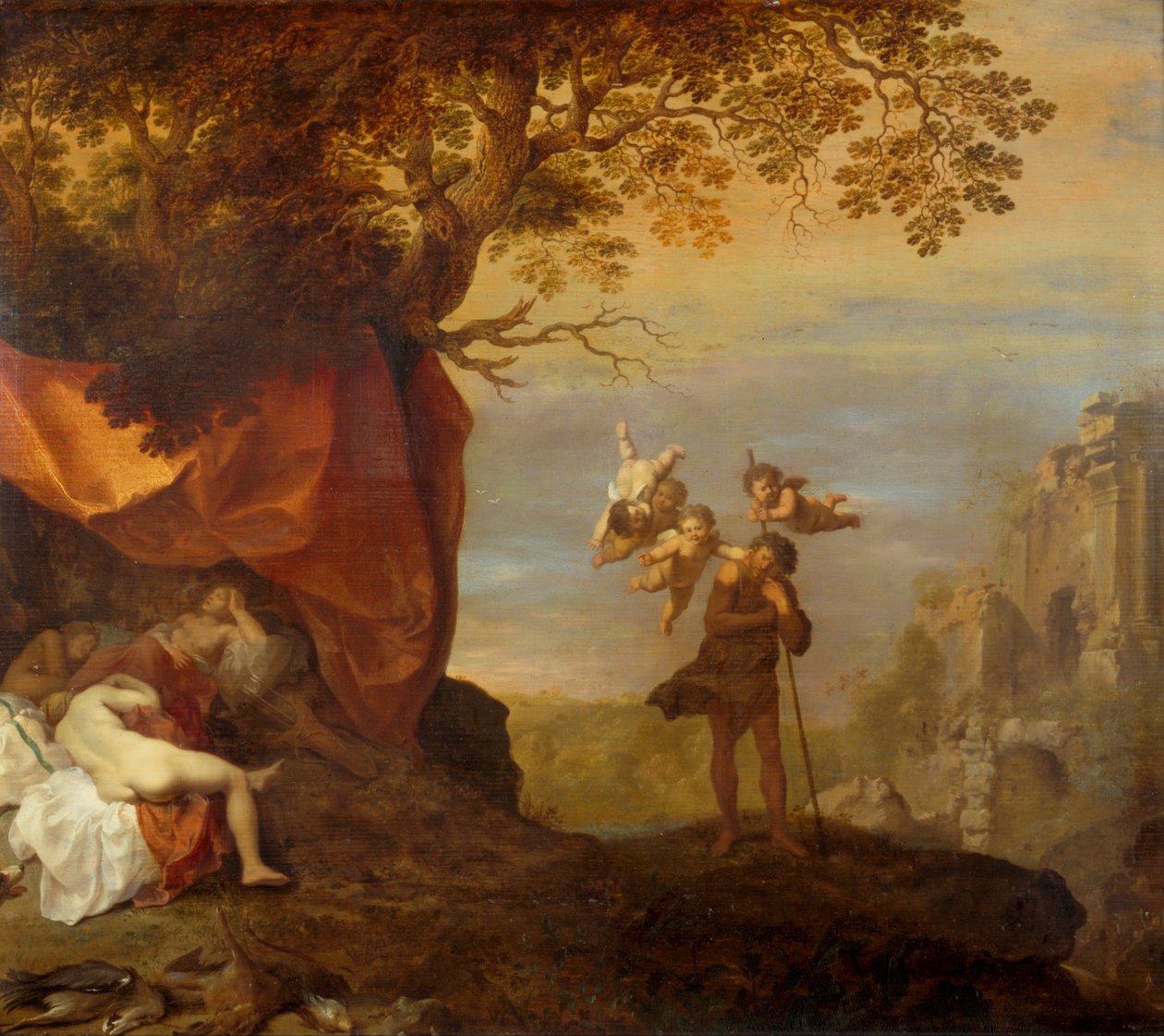 Cimon e Ifigênia de Cornelis van Poelenburch