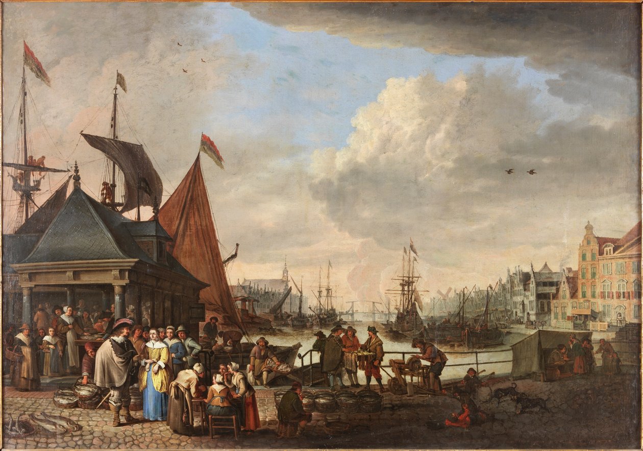Um fishmarket de Cornelis Beelt