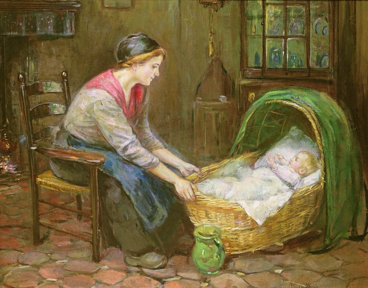 Mãe e filho de Cornelis C. Zwaan