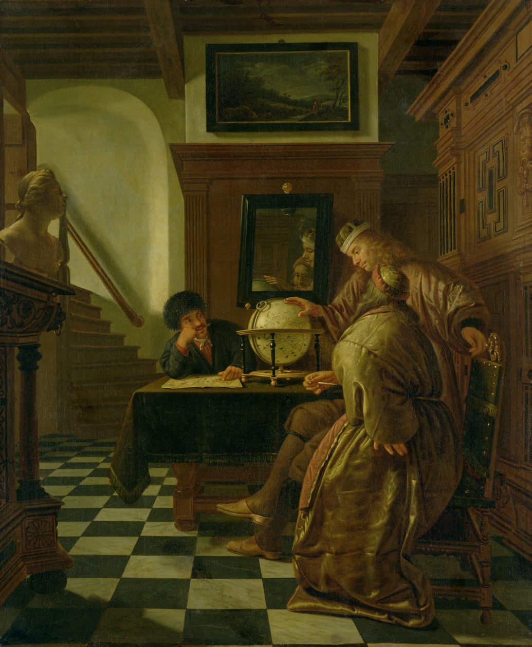 Geógrafos no trabalho de Cornelis de Man