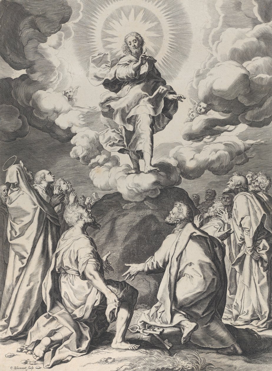 A Ascensão, c. 1593. de Cornelis Bloemaert