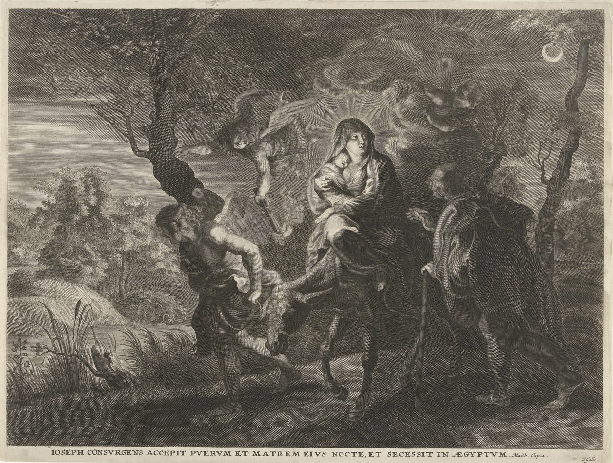 Voo para o Egipto de Cornelis Galle (I)