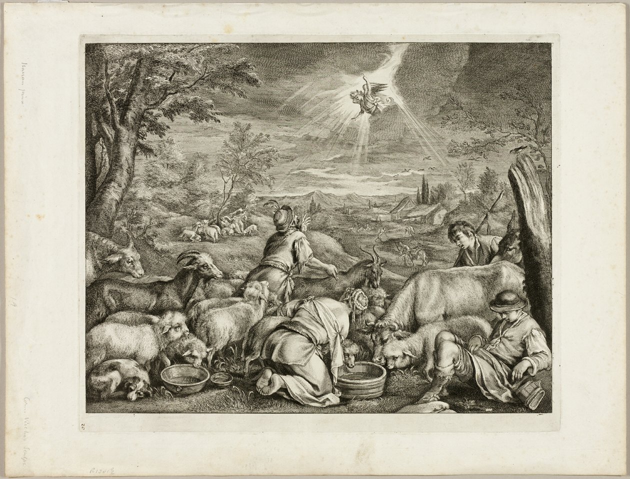 Anjo Acelerando Abraão de Cornelis Visscher
