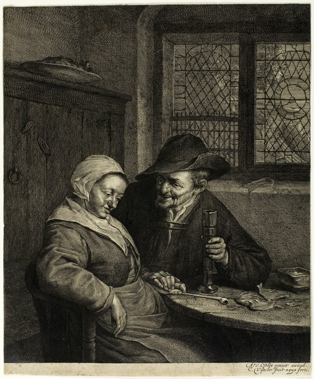 Velho e mulher de Cornelis Visscher