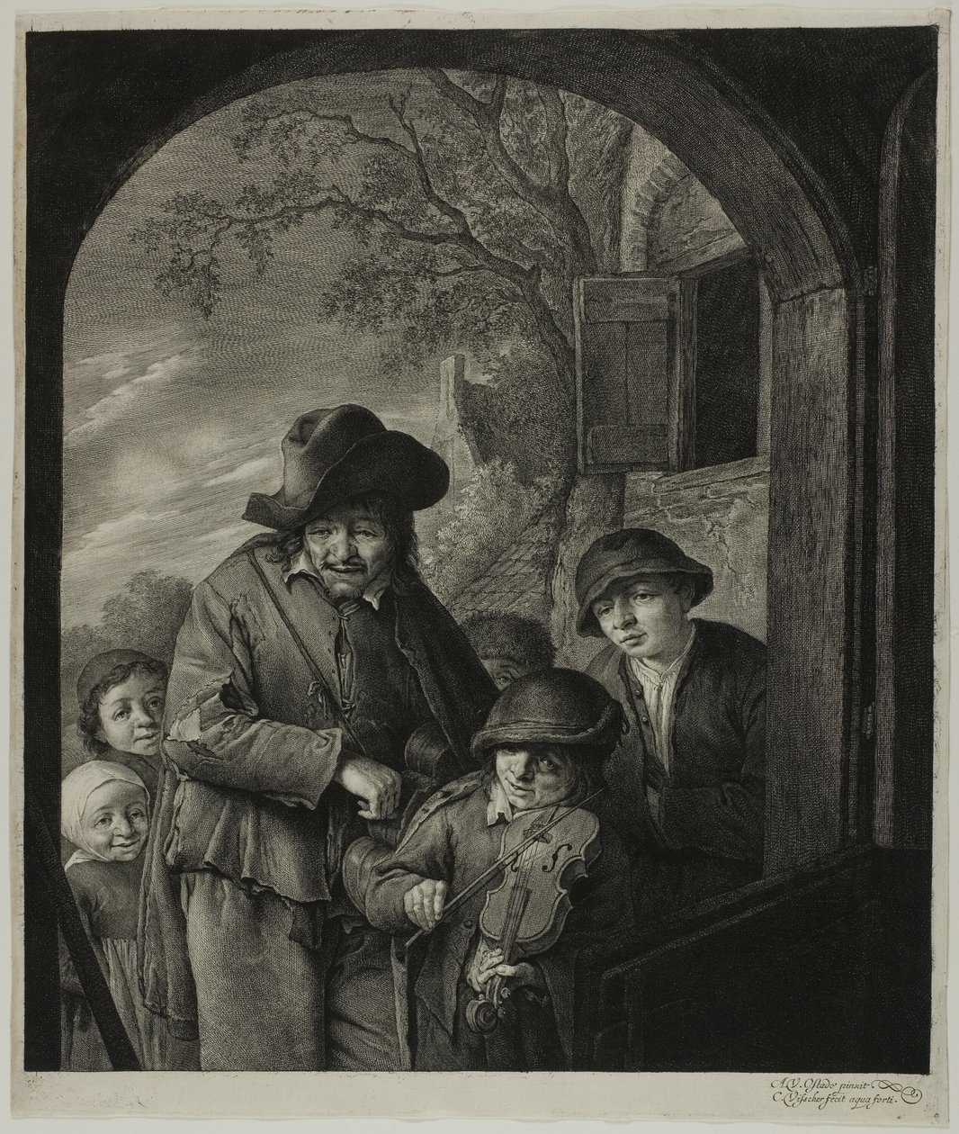 O tocador de furacão de Cornelis Visscher