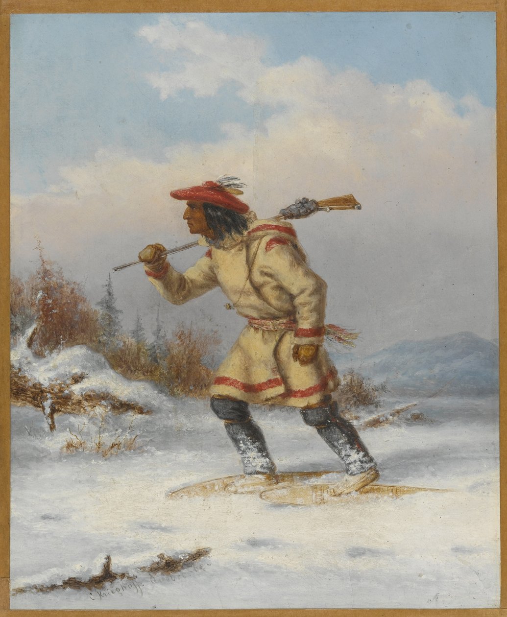 Seguindo o alce, c.1860 de Cornelius Krieghoff