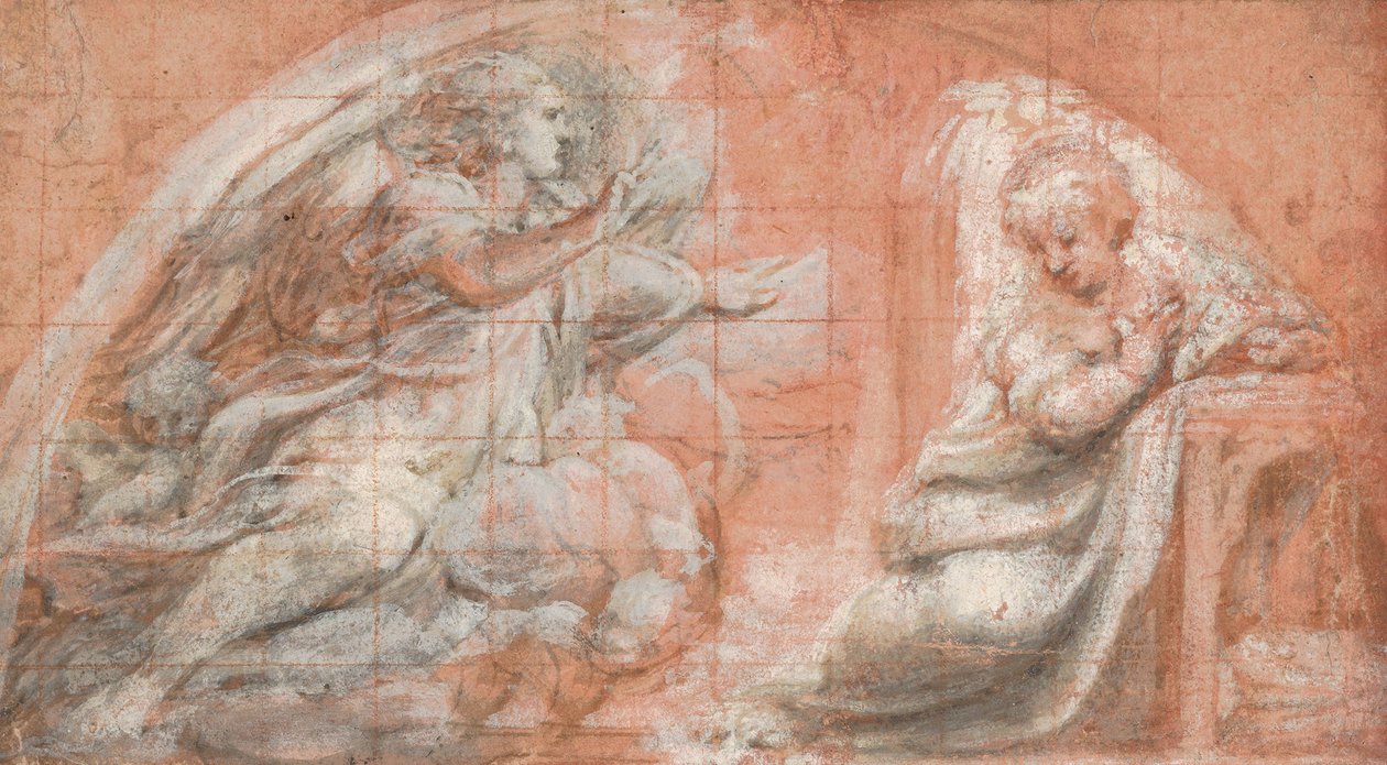 A Anunciação, c. 1522-25. de Correggio