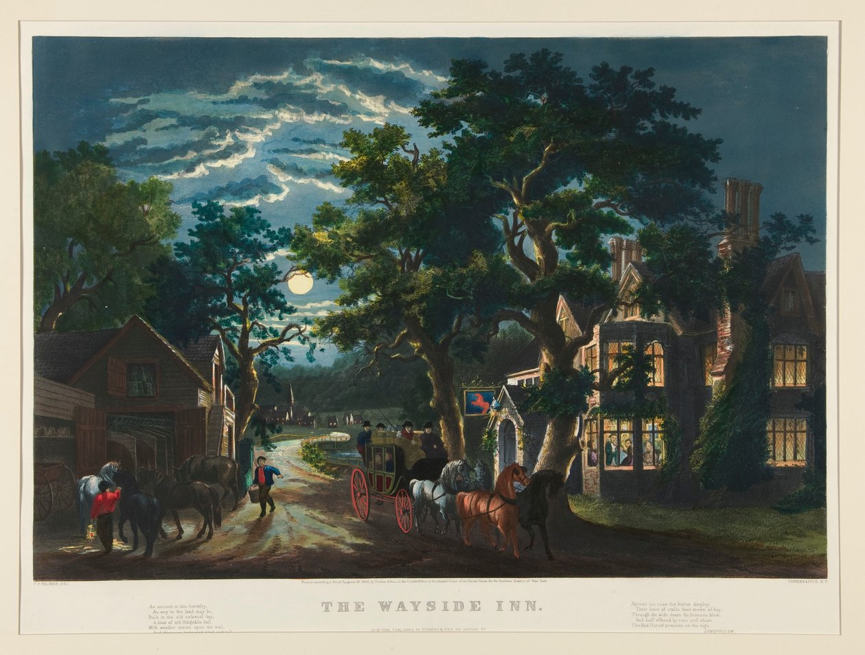 O Wayside Inn de Currier and Ives