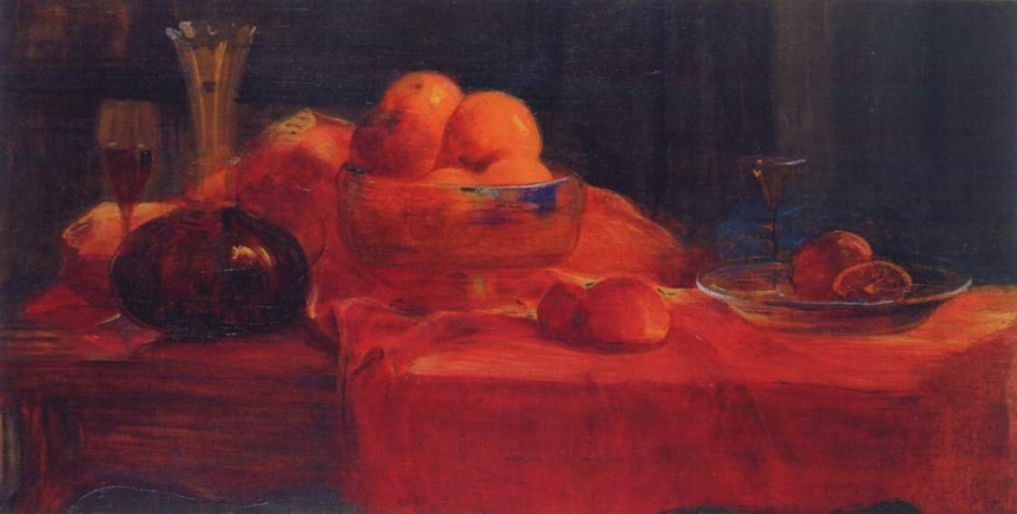 Ainda vida com laranjas de Curt Herrmann
