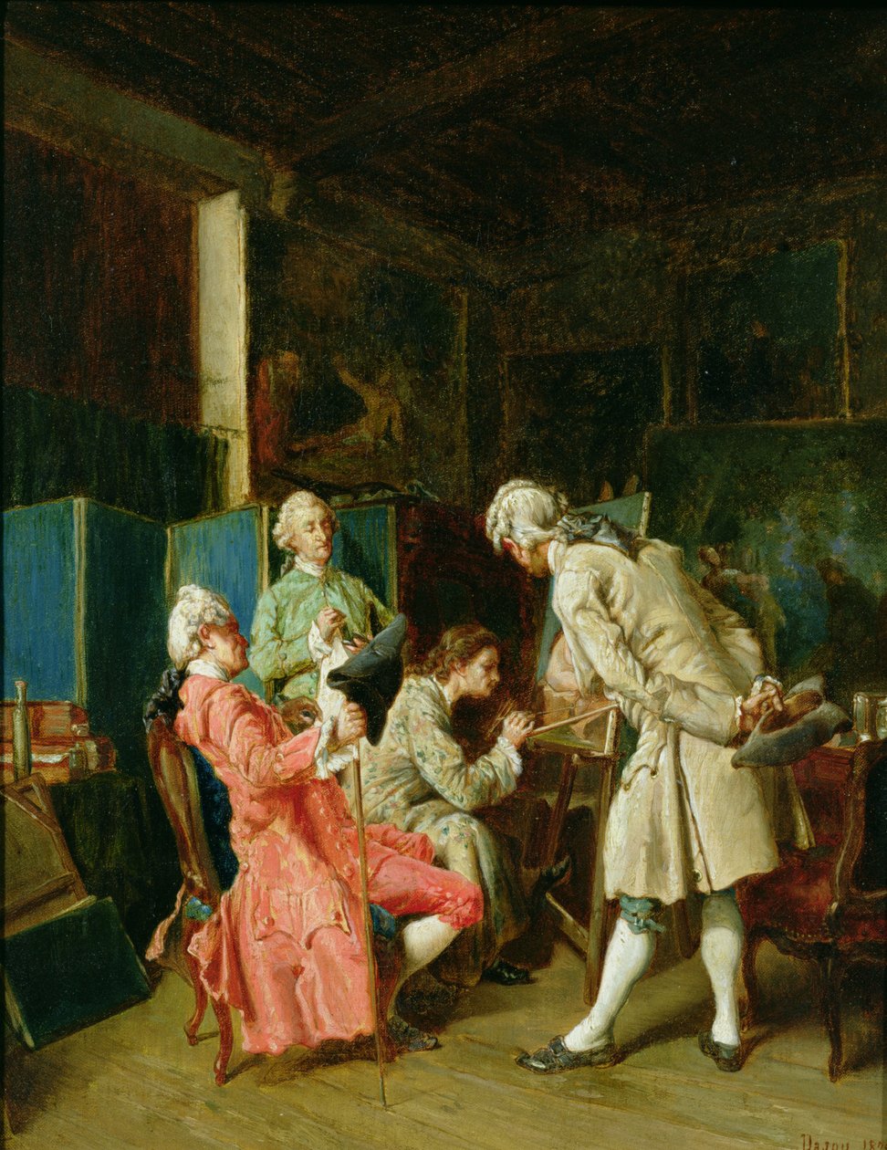 Os críticos de arte, 1878 de Dajou
