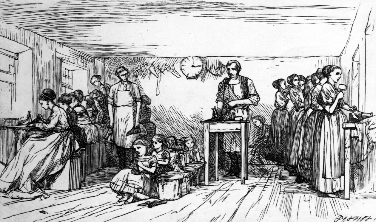 Calçado, meados C19th de Dalziel Brothers